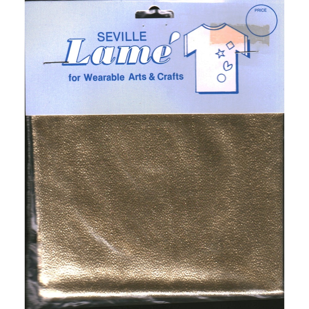 Seville Lame Gold Metallic Fabric for Wearable Arts Crafts 8.5 x 36